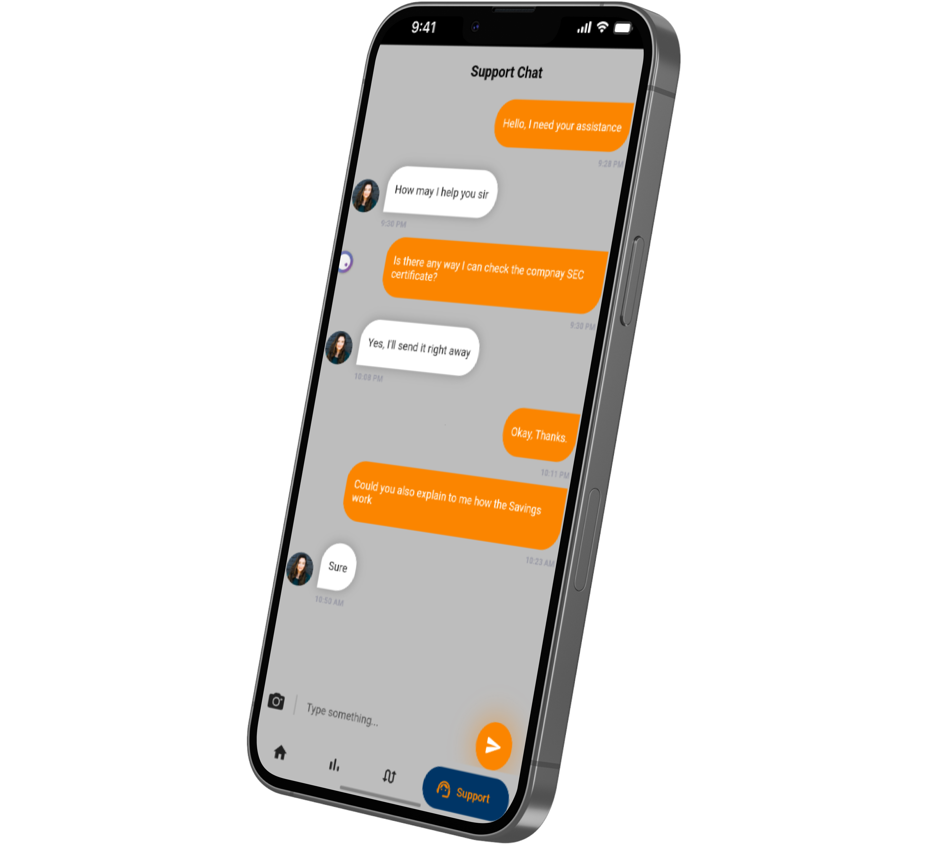 iPhone showing Defi Earn page of the Galaxy Exchange App